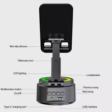 Phone Holder 3 in 1 Wireless Audio Bluetooth Speaker Adjustable Foldable Desktop Holder For Family Live iPhone Xiaomi Lazy Stand